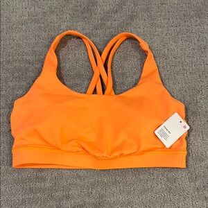 Lululemon energy bra NWT Orange soda